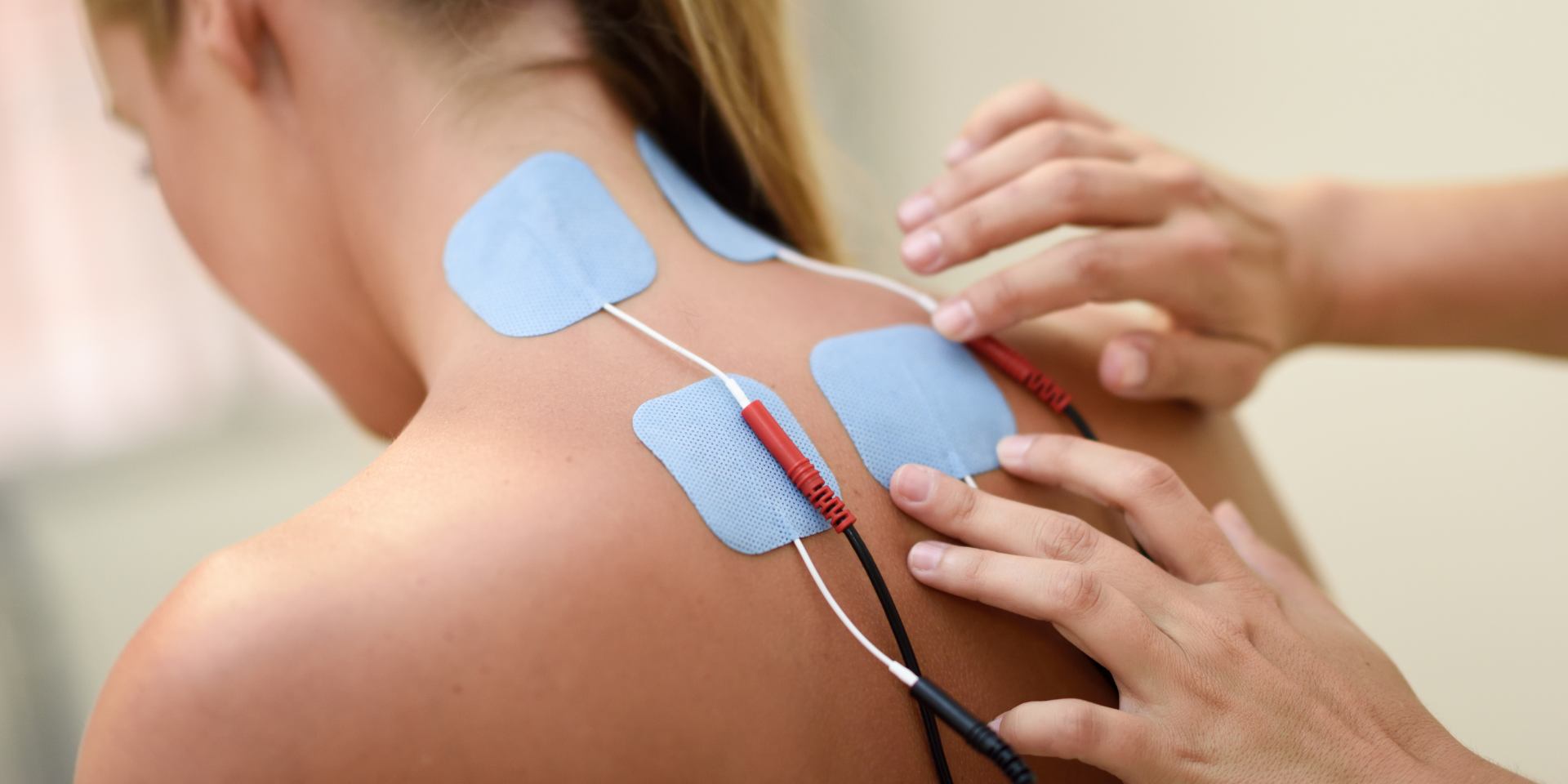 Electrotherapy at chiropractor